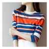 Navava Daily Stripe 5 Short Sleeve Knit Tee Nk1232