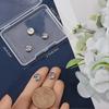 1 Box 6Pcs Earring Backs for Earring Studs 304 Stainless Steel Flat Round Ear Nuts Silver Locking Earring Stopper (Hole: 0.8mm/0.03inch)