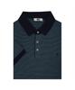 Dagseusyeocheu Two-Tone Jacquard Short Sleeve Collared Knit Navy_Dls1Swts105N1