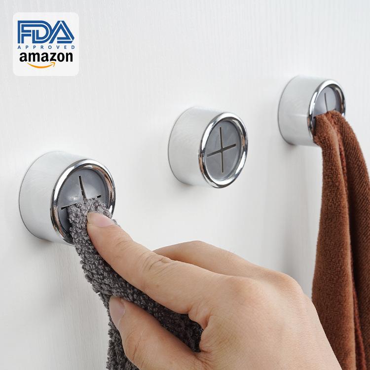 Kreativní samolepicí nástěnný háček na ručníky a oblečení, silný lepicí háček bez vrtání do kuchyně a na kolej