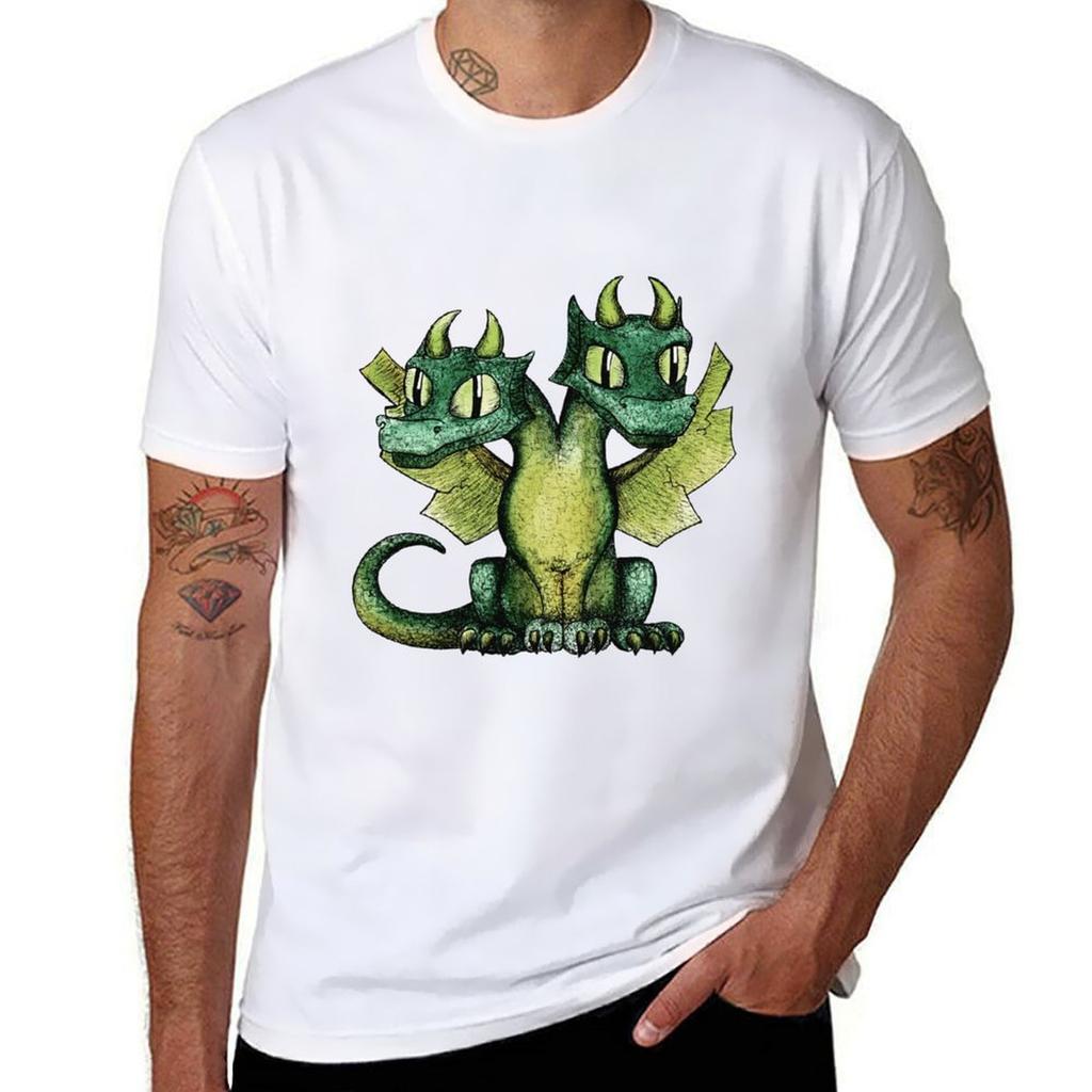 Twoheaded Dragon Tshirt Outdoor Working Tshirt