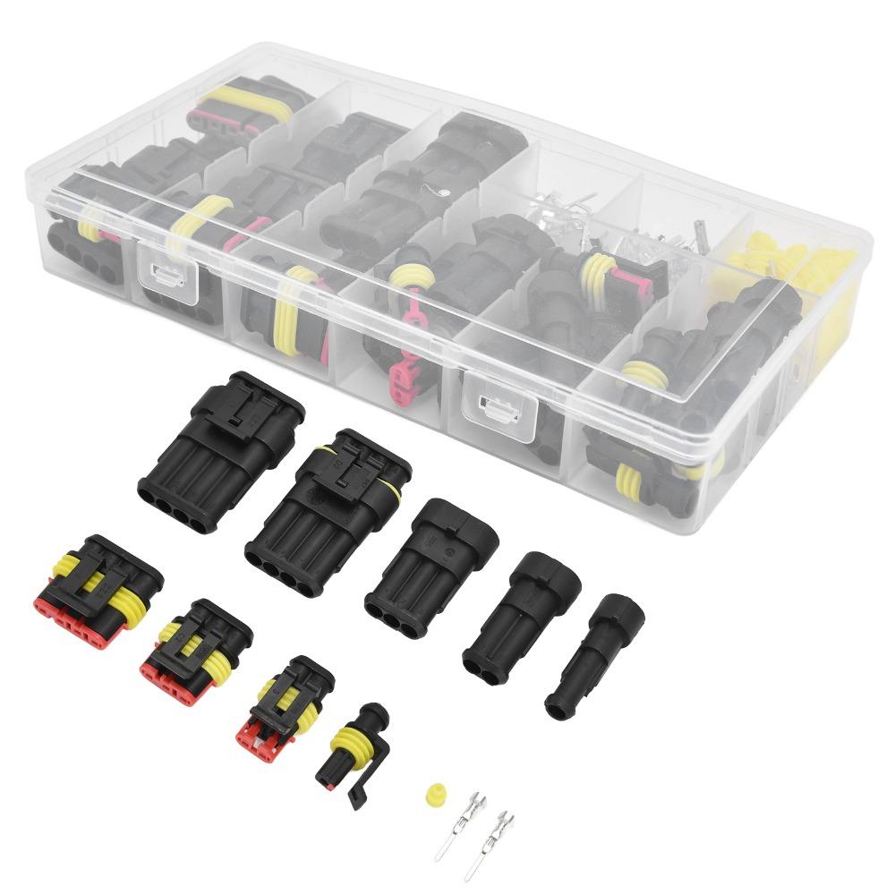 1/2/3/4 Pin Wire Connector Plug Kit Terminals Car Electrical Connector Terminals  Automotive