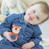 1 Stück Holz Babyrassel Schüttelspielzeug Häkel Löwe Giraffe Holz Babyrassel Beißring Montessori Neugeborenen Tierrassel Spielzeug Geschenk