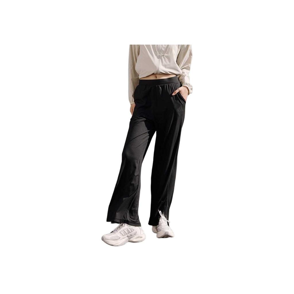 Adidas SS25 Comfortable Versatile Solid Color Casual Pants Women Bottoms Black JN0712