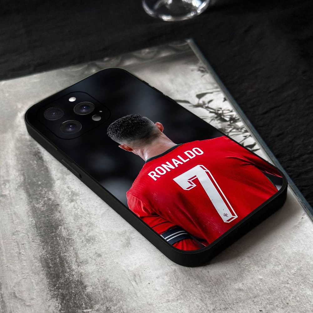 C-Cristiano Star R-Ronaldo CR7 Carcasă Telefon Silicon Negru Coajă Moale Pentru IPhone 17 16 15 14 13 12 11 Air Pro Max Plus Vanzare Fierbinte