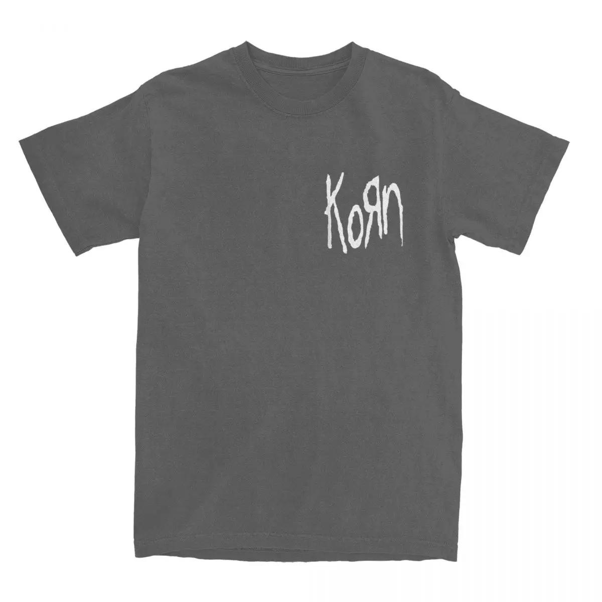 GUOYAN TOP Mode Rockband Korn Logo T-shirt voor Mannen Ronde Hals Katoenen T-shirt Korte Mouw Tee Shirt 4XL 5XL 6XL Tops M