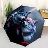 1pc animal Umbrella Portable Folding Umbrella Iron Frame Hole Bone Structure Outdoor Home Umbrella