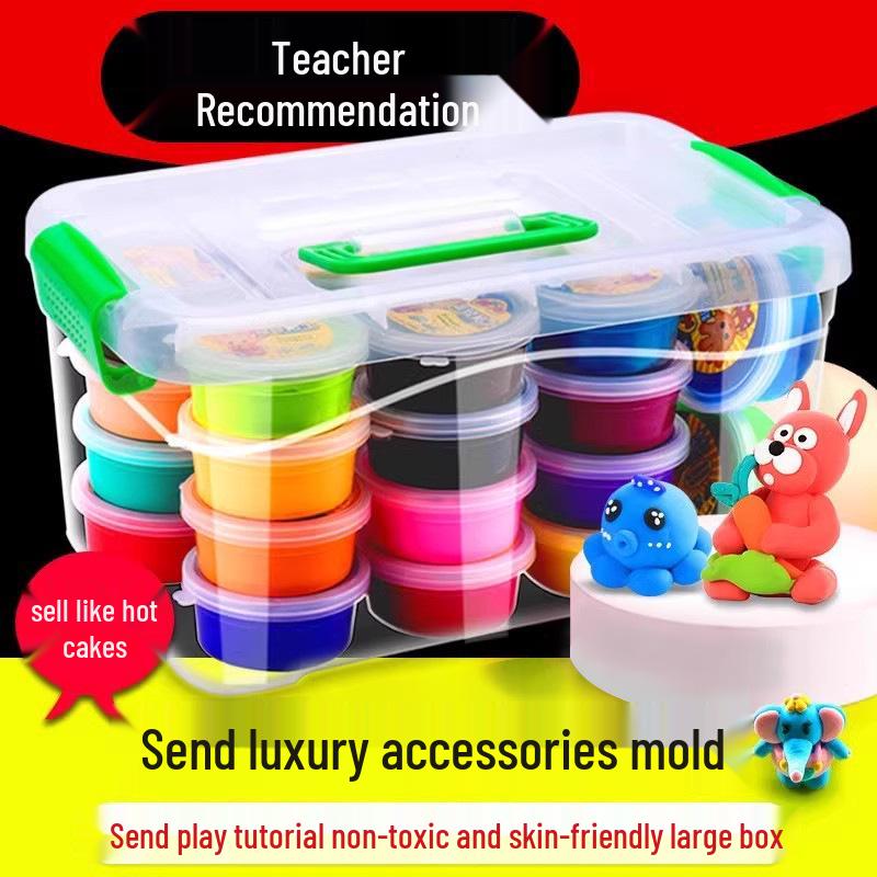 Super Light Non-Toxic Children's Clay Set - 36 Colors of Colored Plasticine for Kindergarten