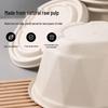 Zhenyu 1000ml Disposable Bagasse Food Containers with Lids, 200-Pack