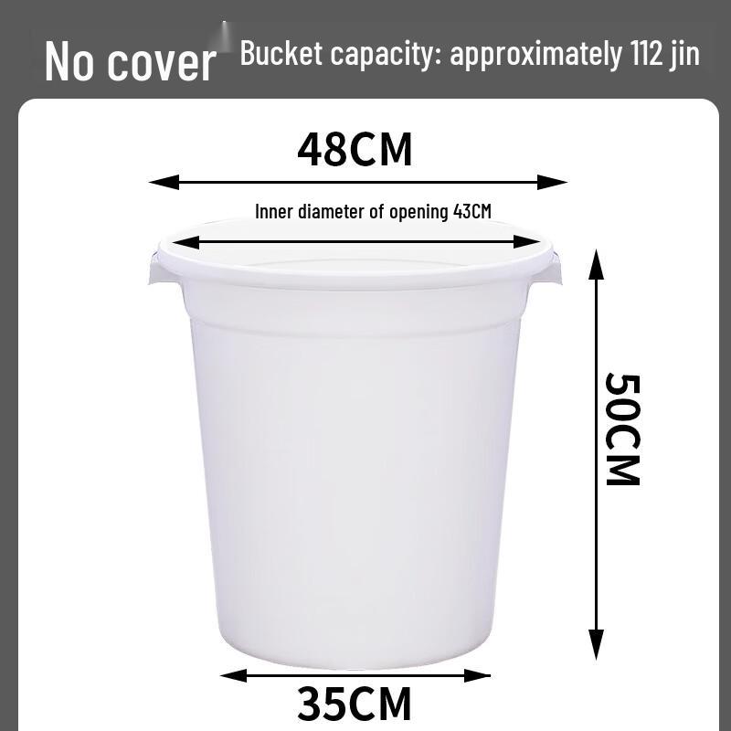 Heavy-Duty Round Plastic Storage Buckets