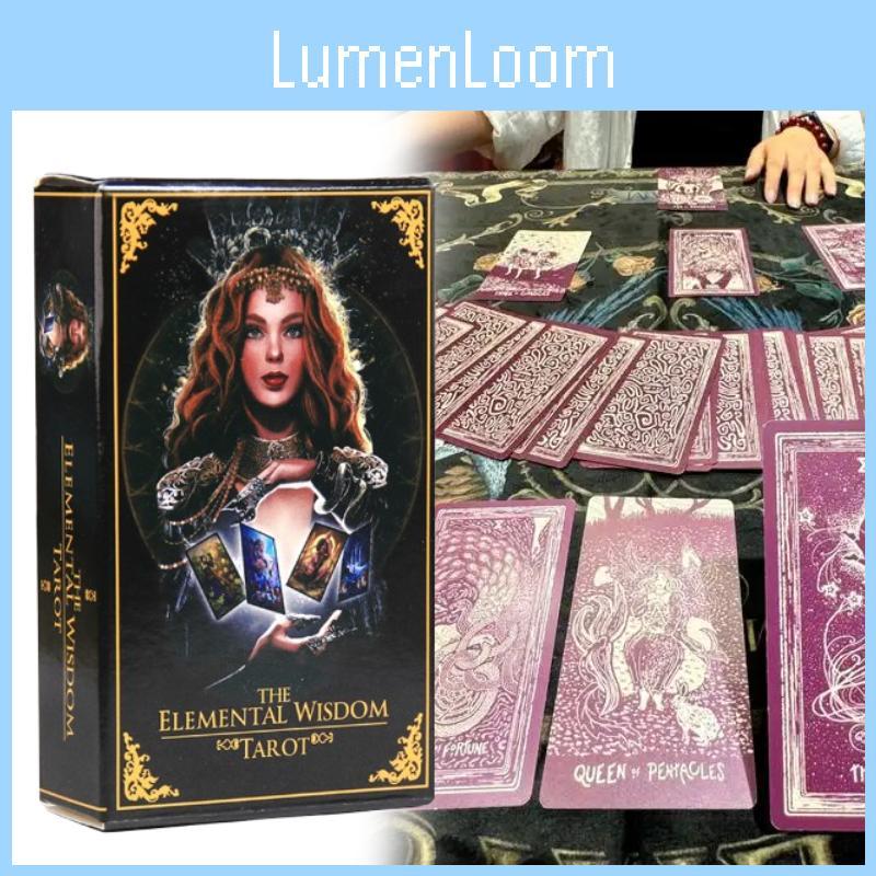 Elemental The Wisdom Tarot Board Game Cards Party Play Props Durable Fun Gift