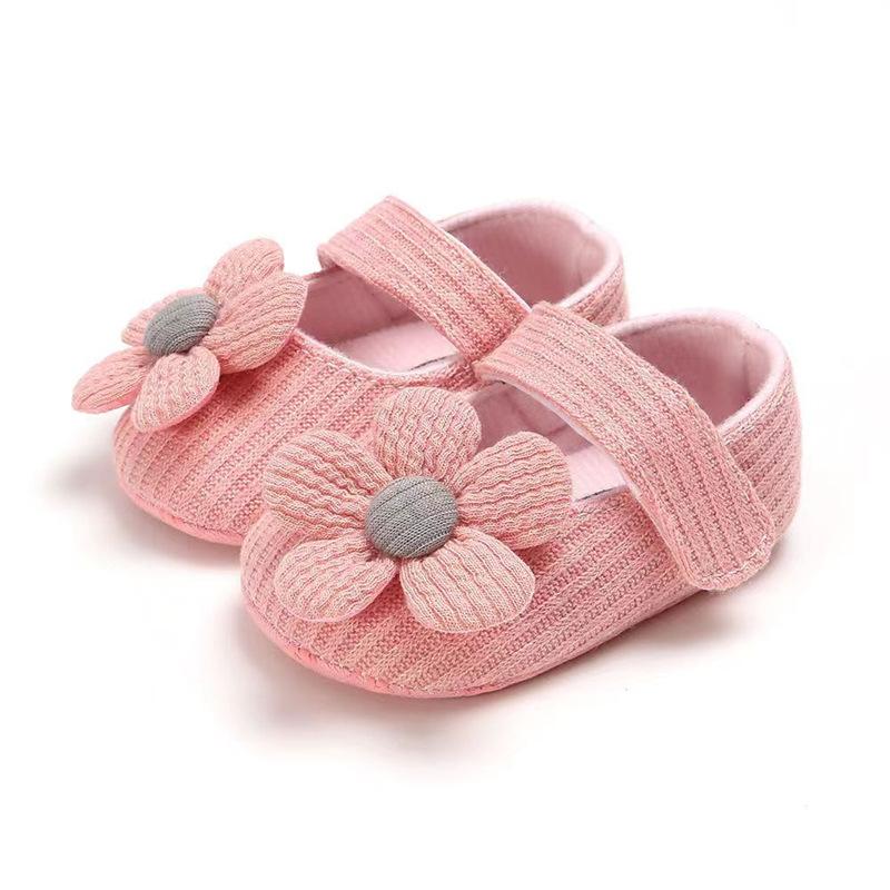 

1 Pair Retro Spring Autumn Toddlers Prewalkers Cotton Shoes Infant Soft Bottom First Walkers 0-13 Months Baby Girls Cotton Shoes 12 розовый