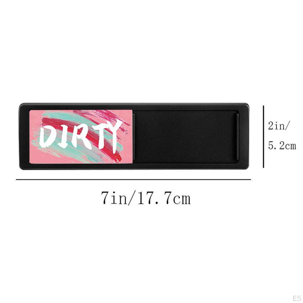 Double Sided Dishwasher Clean Dirty Sign Indicator Cute for Kitchen Fridge
