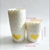 50 Pcs Muffin Cupcake Golden Dot Paper Baking Cup Liner Wedding Party Wrapper Case
