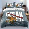 Ocean Boys Surfing Dog Bedding Duvet Cover Set Duvet Cover Pillowcases  (1*Duvet Cover 2*Pillowcases, without duvet insert)