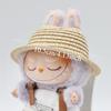 Only Hat Labubu Empty Straw Hat Pastoral Style Doll Accessories Hat Spring Summer Outing