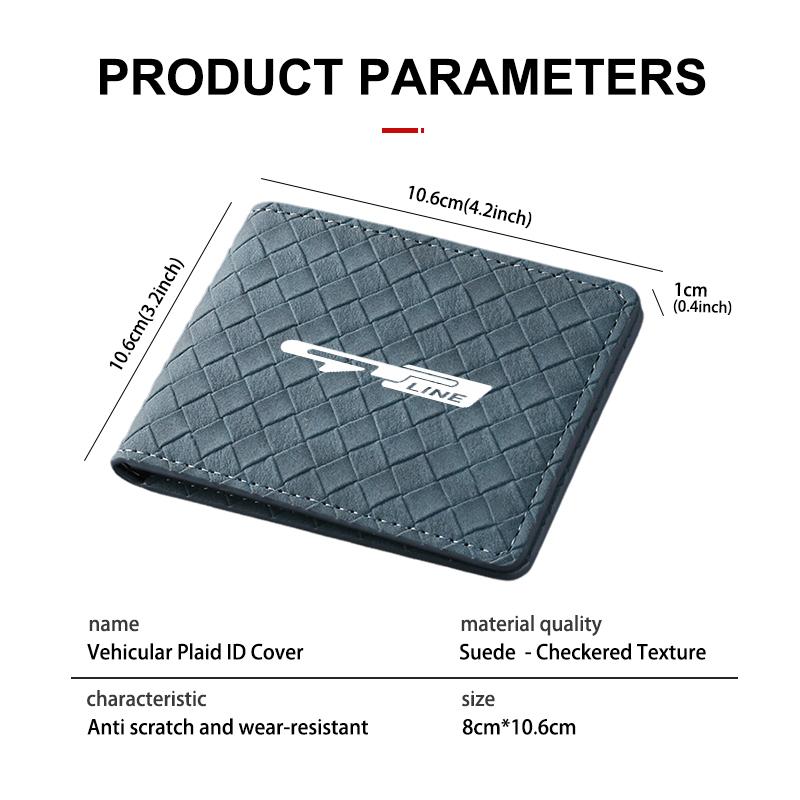 Suede Car Driver License Cover Bank Card Credit Card Holder Accessories For KIA Rio K5 K2 Sportage Ceed Sorento Picanto Stinger nvhs30