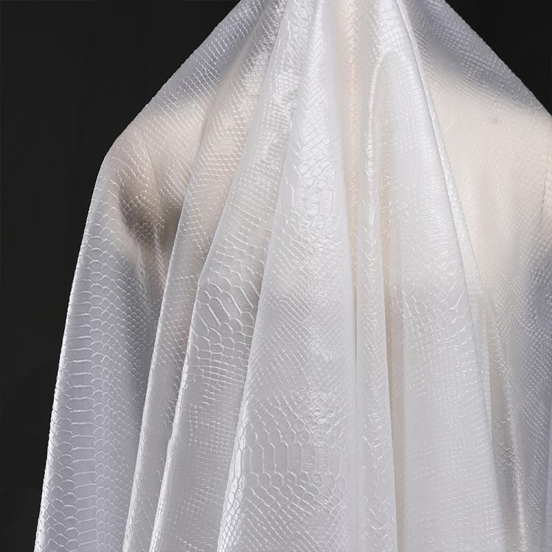 

Узор из змеиной кожи, полупрозрачная ткань ТПУ, матовая водонепроницаемая пленка, дизайнерская ткань, сделай сам, пошив одежды, плаща, сумки, декор 100x130cm