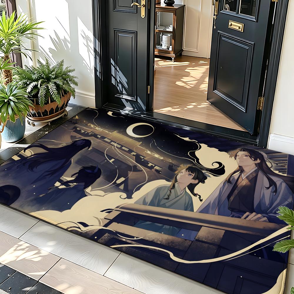 Anime T-The Apothecary D-Diaries Floor Mat Soft Flannel Floor Mat Suitable for Entryways, Living Rooms, Bedrooms, and Bathrooms