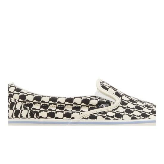 Vans Brain Dead x OG Classic Slip-On LX 'Black White Checkerboard' VN0A45JKBA2
