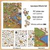Infeel.Me My Little House 3D Scenery Stickers - Miniature Two-Layer Quiet Book Series