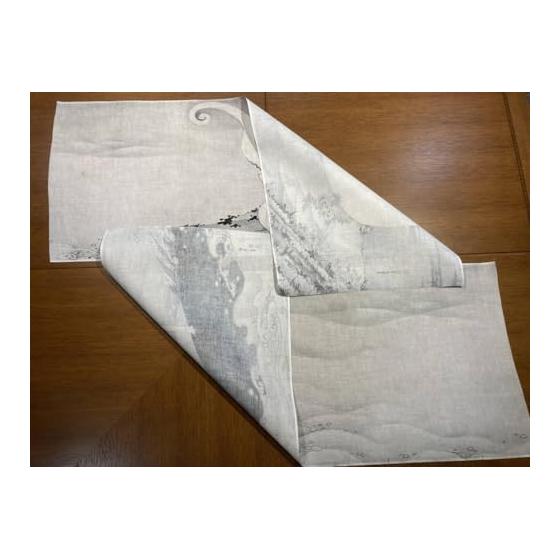 Ukiyo-e Tenugui Towel: Whales and Elephants by Ito Jakuchu, 100% Cotton, Tokka Fabric, Japan