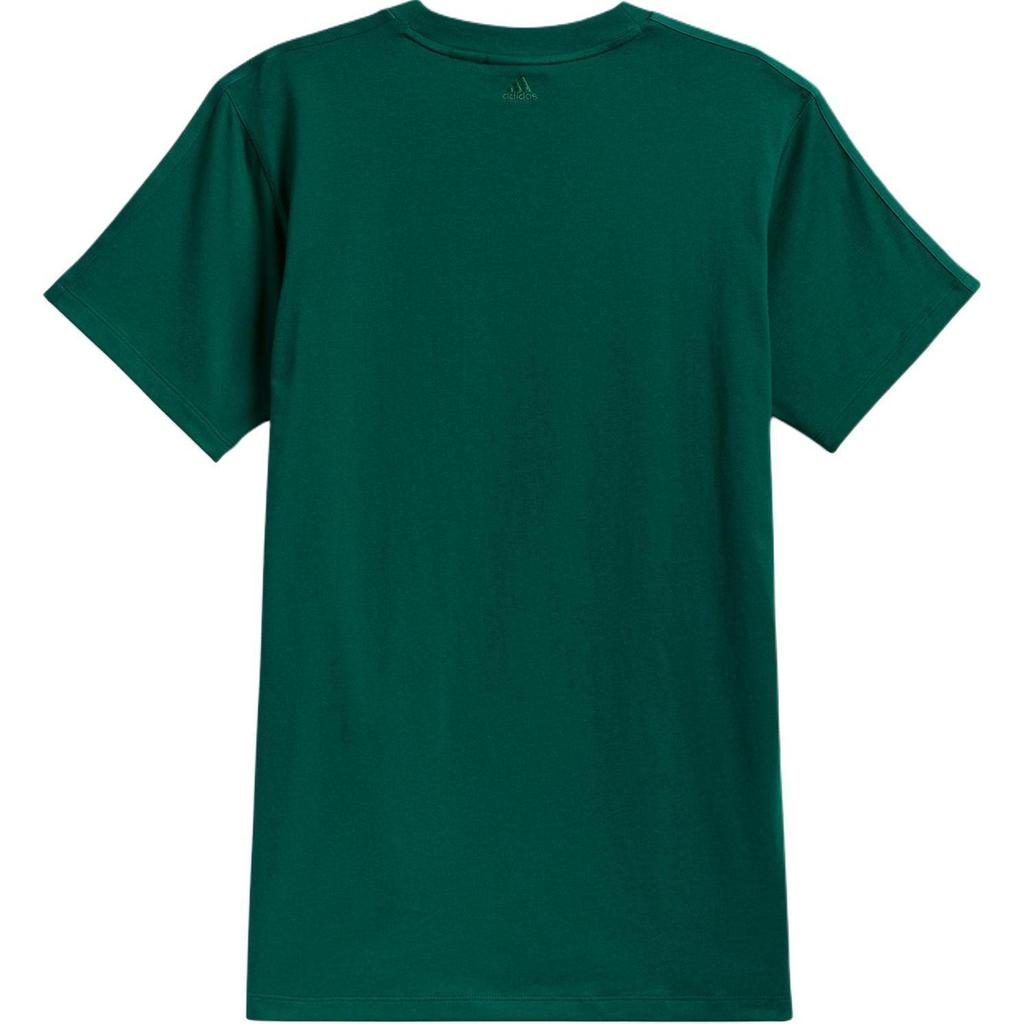 adidas Ivy Park 4All Culoare uni Moda Confortabil Moale Gât rotund Tricou cu mânecă scurtă Femei Topuri Verde-închis GT4081
