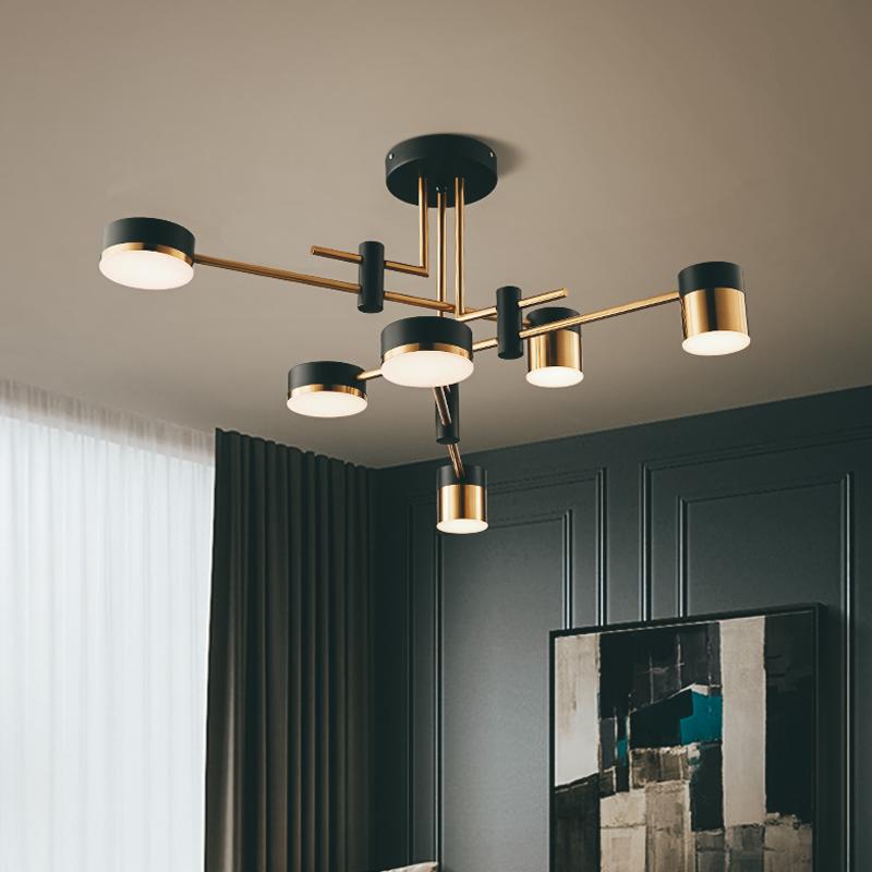 American Luxury LED Pendant Lamp Lights Modern Living Room Hanging Lamps Modern Decor Restaurant Chandelier Lighting WF1117