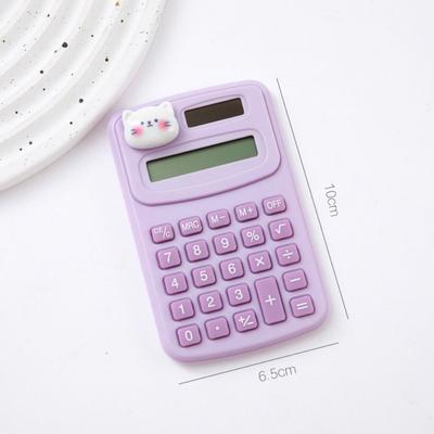 8 Digits Cute Mini Portable Digit Calculator Lightweight Cartoon Cute Calculator   Do Office Work