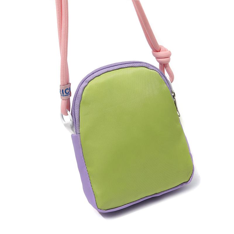 Trendy Dopamine Mini Backpack: Color Block Crossbody Bag for Women, Japanese & Korean Style