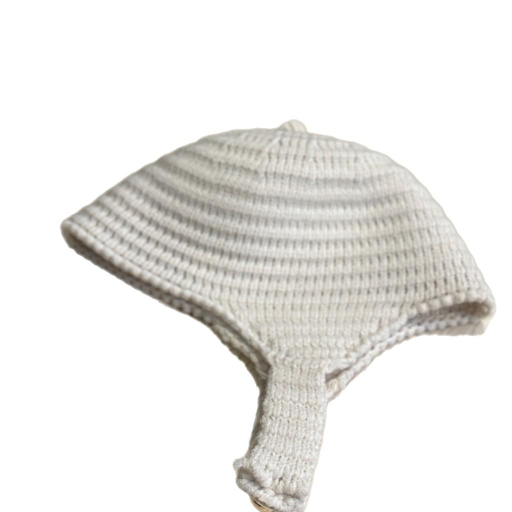 Korean Style Knitted Pullover Hat for Women Autumn and Winter Student Cute Velvet Neck Scarf Ear Protection Warm Toe Cap Woolen Hat