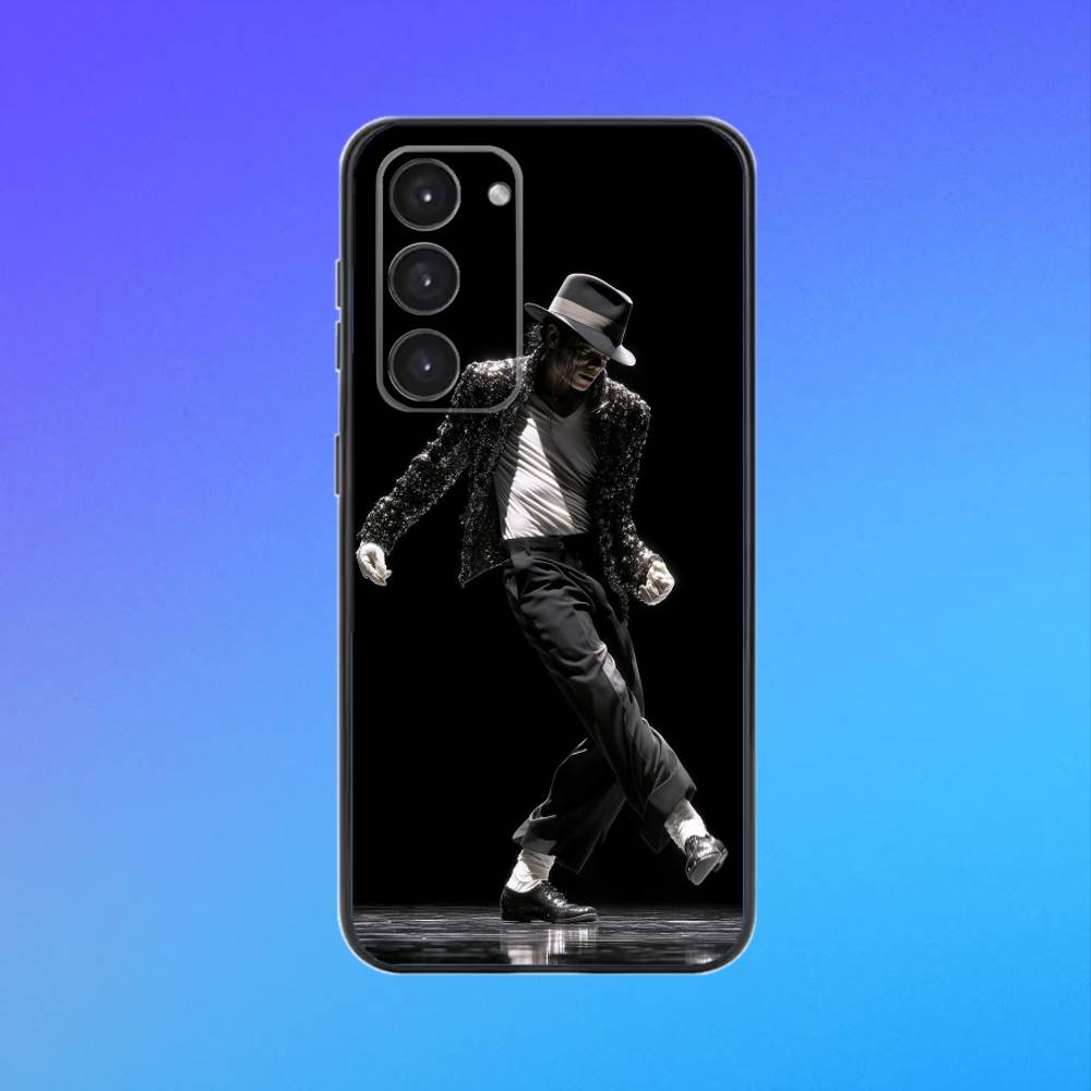 M-Michael J-Jackson Phone Case For Samsung A73,A72,A71,A70,A53,A52,A51 Black Soft Case