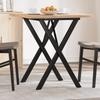 Vidaxl Dining Table with X-Shaped Legs, 70X70X75.5 Cm