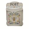 Vintage Wall Mount Mailbox for Outdoor Metal Wall Hanging Letter Box Decor Rustic Flower Mail Box for Garden Front Door Display