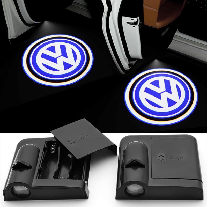 

Hot Volkswagen Car Door Welcome Light Led HD Projector Lamp Courtesy Lights For VW Magotan Golf Touran Tiguan Sharan Passat Scir