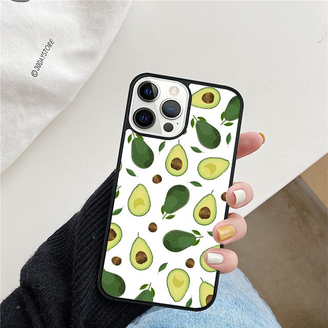 Funny Floral Avocado Mobile Phone Cases Cover For iPhone 17 Air 16 15 14 12 13 11 Pro MAX Apple Plus Coque