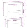 VidaXL Ensemble table à manger et bancs 3pcs blanc bois d'ingénierie, ensemble de table à manger, table à manger avec bancs, 855530