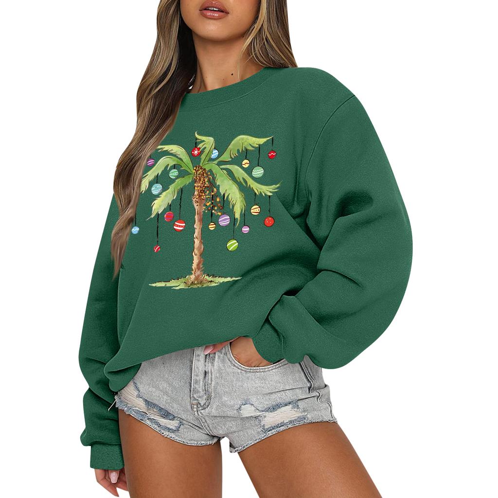 Women  Tops Women's Long Sleeve Sweatshirt Casual Crewneck Loose Fit Pollover Fleece Tops