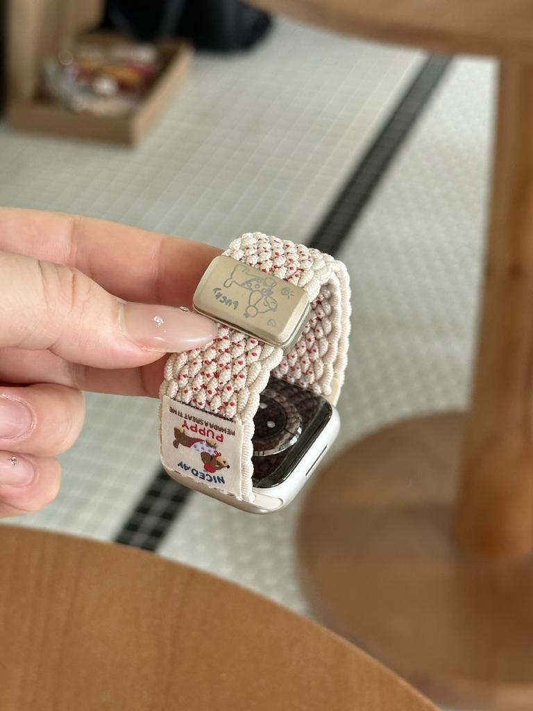 Dachshund Braided Magnetic Buckle Strap for Apple Applewatch10 Watch iwatch9876 Generation SE