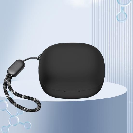 Pokrowiec na słuchawki z pełnym pokryciem i amortyzacją wstrząsów, z wiszącą linką, poduszka na słuchawki bezprzewodowe do Anker Soundcore R50i