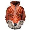 3D Sweater Digital Printing Personalized Wolf Head Pullover Hoodie Casual Sweater