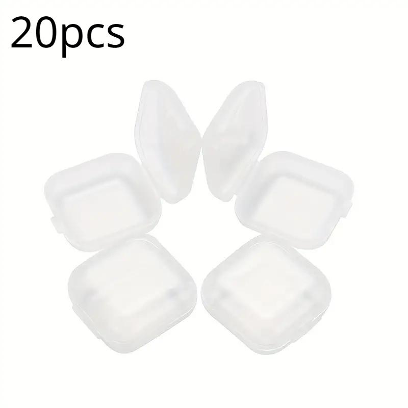10/20 Only Mini Transparent Jewelry Organizer, Transparent Square Jewelry Box for Necklace Earring Ring Nose Nail
