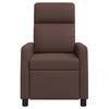 Recliner Chair Brown Faux Leather