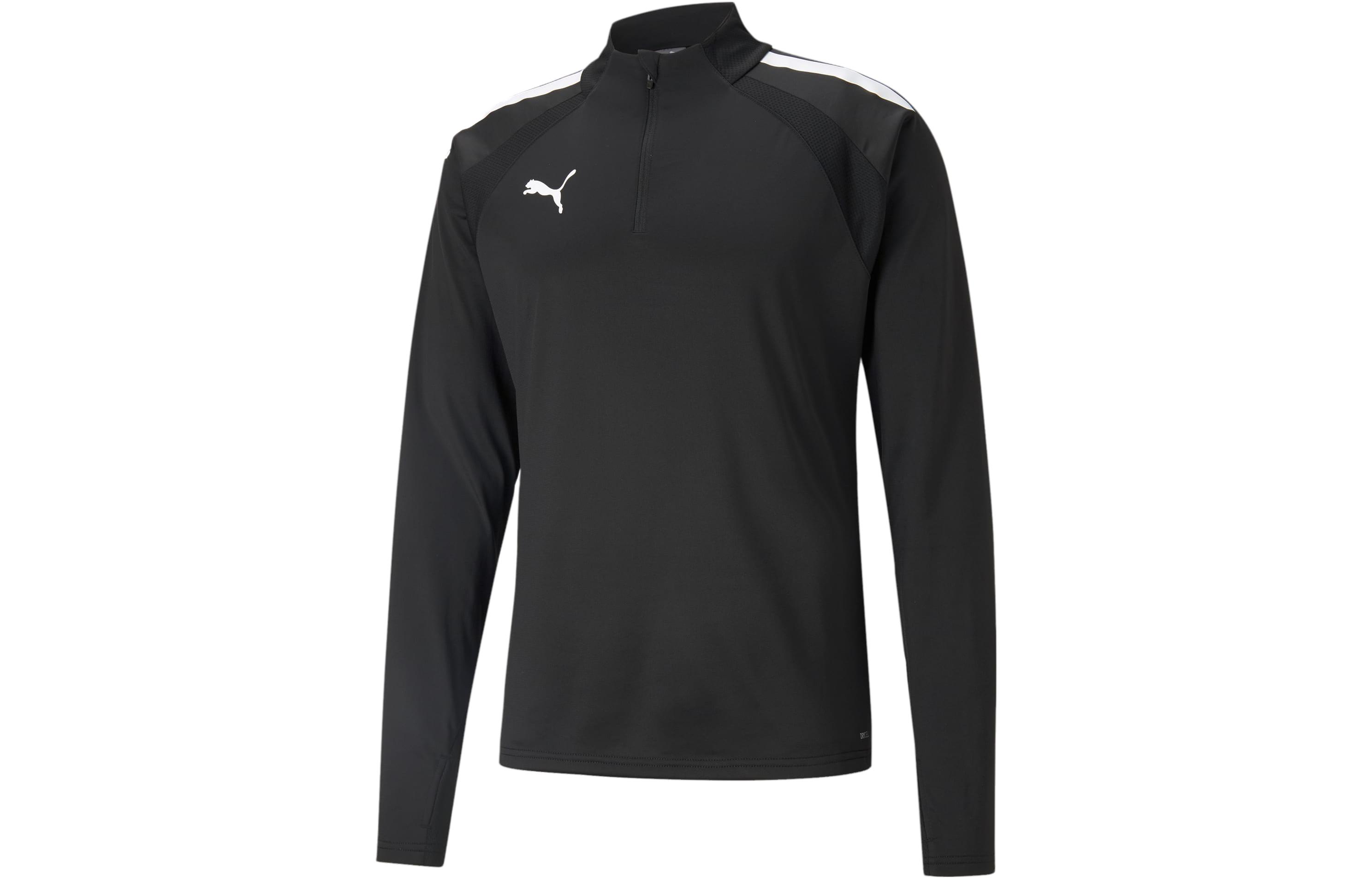 PUMA Soccer Jerseys Men s Black White Moderate Straight Fit 657236-03 L