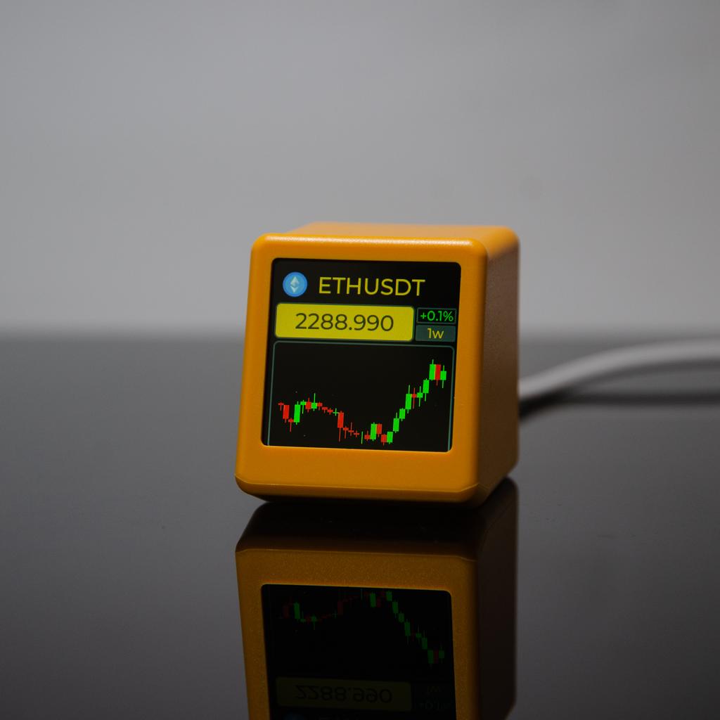 GeekMagic NerdMiner BitCoin CryptocurrencyStocksFuturesCurrency Exchange RatePrice Tracker TickerTime Clock Weather Display