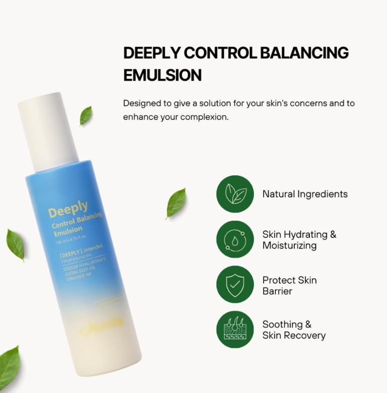 Eleven Huesday Deeply Control Balancing Emulsion 200ml Leichte Feuchtigkeitsspendende Talgkontroll-Lotion
