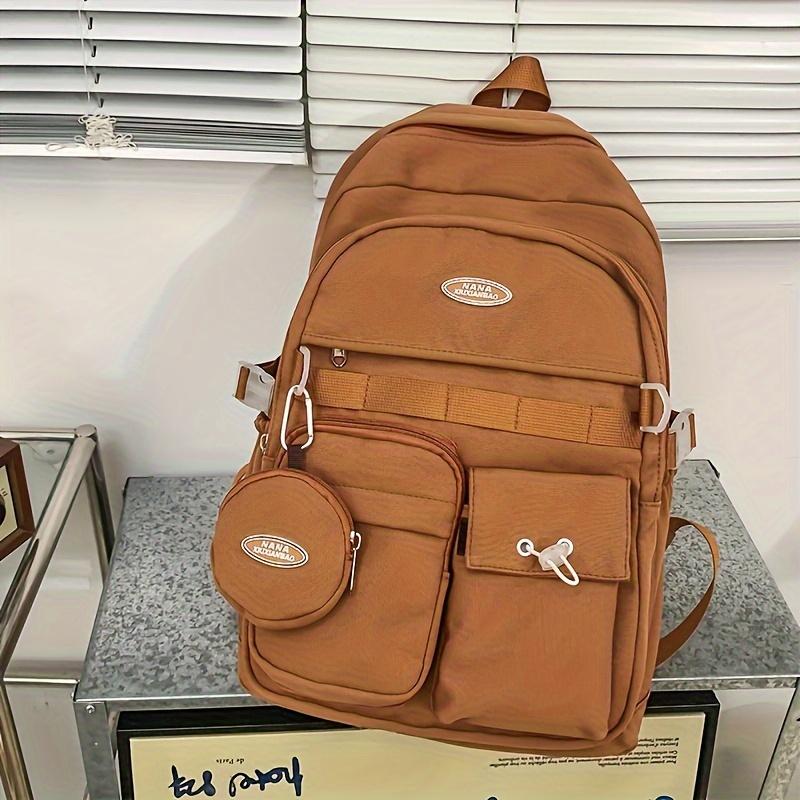 

Backpack Simple Large Capacity Sports Travel Backpack Junior High School Leisure Backpack Tutorial Bag