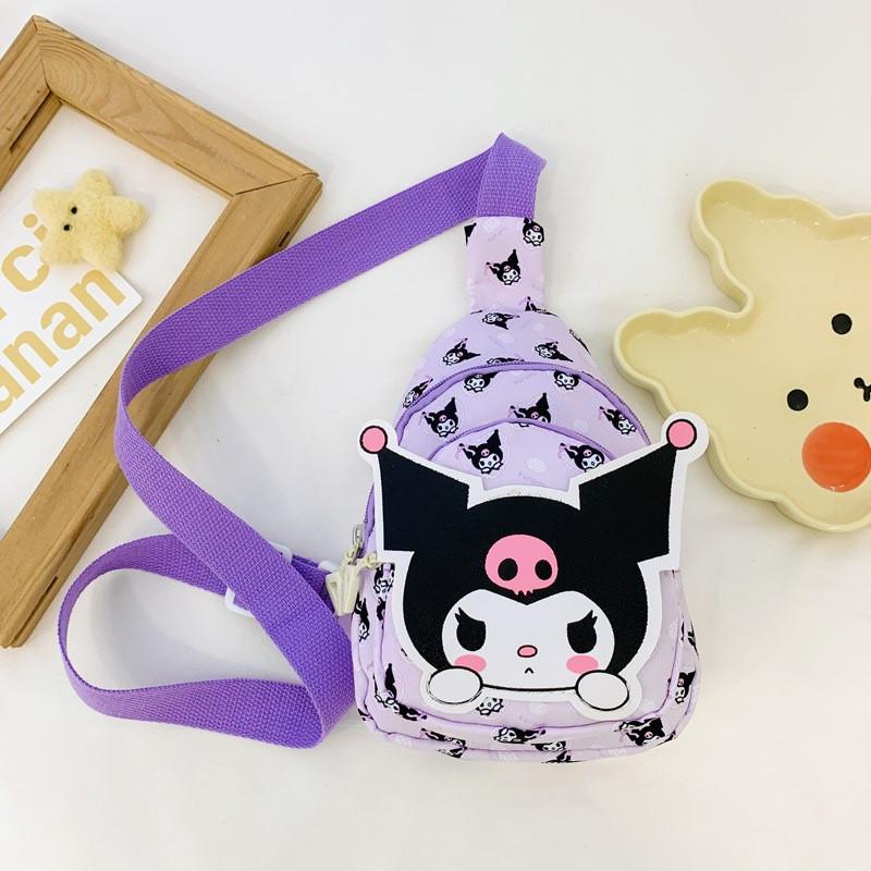 Disney Kt Kids Nylon Chest Bag With Cartoon Print For Toddlers And Boys Girls