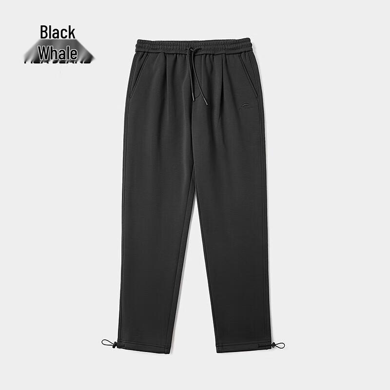 HLA Black Whale Men's Fleece-Lined Drawstring Jogger Pants