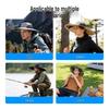 Solar-Powered Multifunctional Fan Hat with Wide Brim for UV Protection